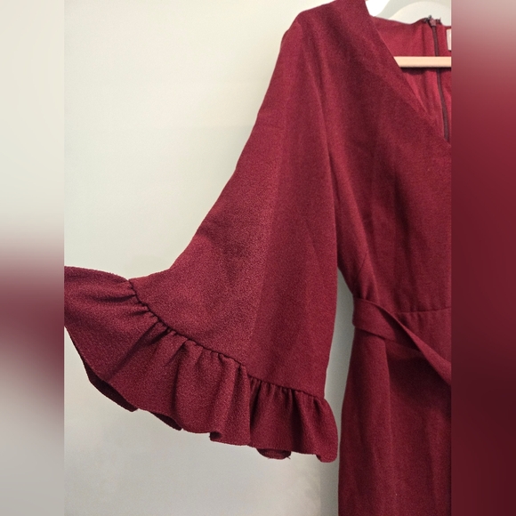 Asos Burgundy dress - Picture 6 of 9